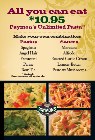 All you can eat pasta